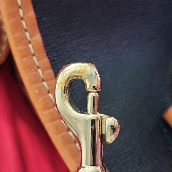 Dooney & Bourke Saffiano Small Briana Black Brown bag - Picture 9 of 11